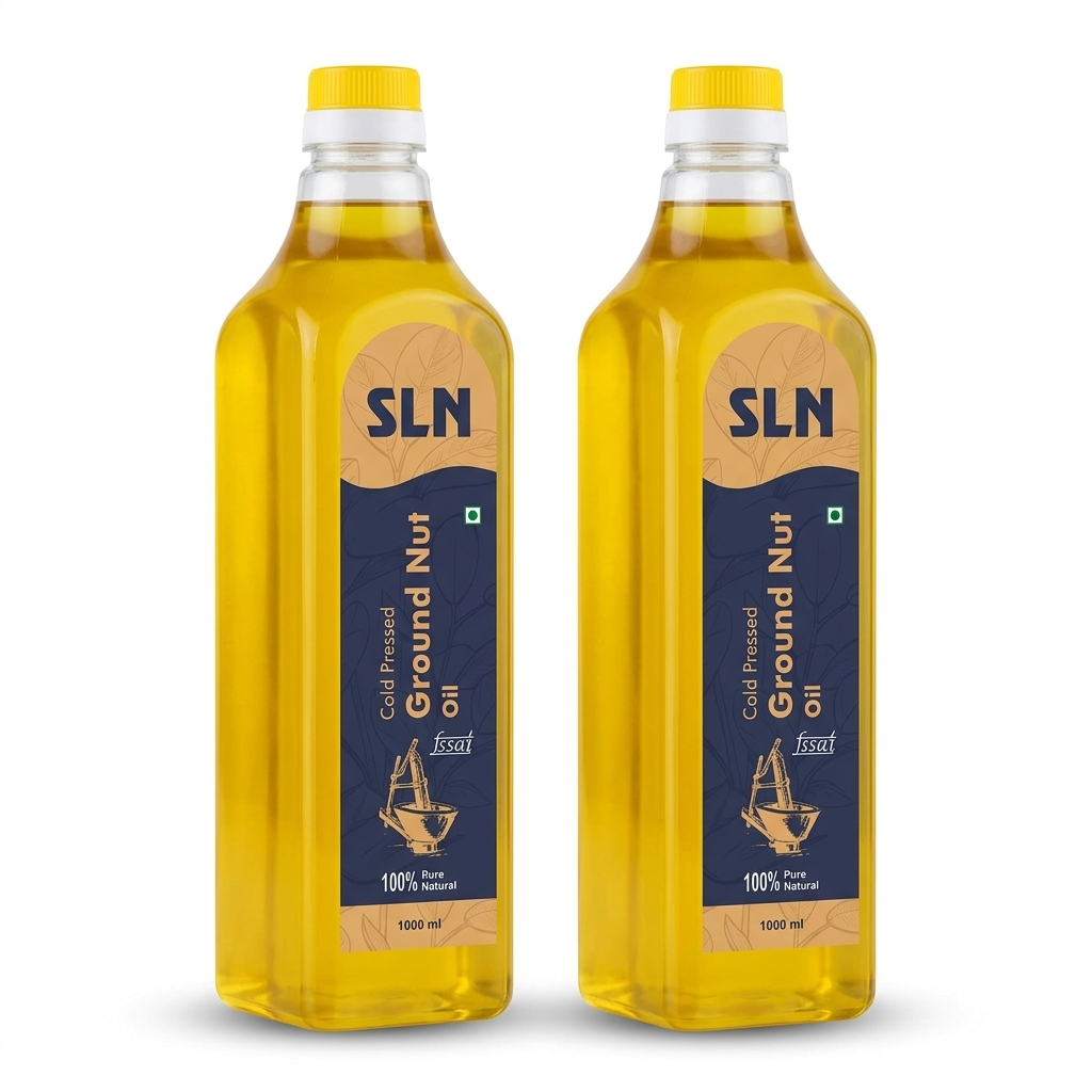 Pure Cold Pressed Groundnut Oil